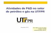 Atividades de P&D no setor de petróleo e gás na UTFPR · CPGEI PPGEM Slide 13 Grupo de Fotônica em Engenharia • Desenvolvimento, produção e caracterização de sistemas de