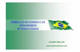 SÍMBOLOS NACIONAIS E DE ORGANISMOS INTERNACIONAIS · 2011-10-20 · Comreferência a bandeiras não édada a primeira ... Quando se tratar de Estados Brasileiros, deveremos seguir
