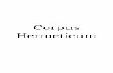Corpus Hermeticum - Entre Irmãos · uma força todo poderosa, ... de onde surgiram os elementos da natureza?" - Respondeu: ... O ser humano tinha em si a natureza da conjunção,