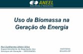 Uso da Biomassa na Geração de Energia - relop.org - Rui Altieri Silva.pdf · Uso da Biomassa na Geração de Energia Rui Guilherme Altieri Silva Superintendente de Regulação dos