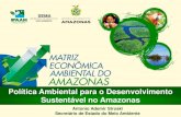 Política Ambiental para o Desenvolvimento Sustentável no ... · –Implementação da Politica Nacional de Segurança de ... Plano Estadual de Recursos Hídricos – PERH/AM Meta