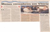  · A TRIBUNA - VITÓRIA-ES - SÁBADO - 05/07/2003 POLiTICA Menos vereadores em Vitória ANTONIO MOREIRA/AT Ministério Público pediu e juiz determinou que número