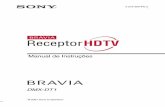 ReceptorHDTV - docs.sony.com · Para reduzir o risco de choque elétrico, não utilize o cabo de alimentação CA com uma extensão ou outro tipo de tomada em que o plugue ... Certifique-se