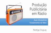 Produção Publicitária em Rádioduguay.com.br/uploads/arquivos/PROD PUB RADIO APOSTILA.pdf · 2015-09-11 · transmitir sinais de rádio a pequenas ... locução base com marca