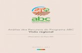 Análise dos Recursos do Programa ABC Visão regional · ESTUDO V ANÁLISE DOS RECURSOS DO PROGRAMA ABC Análise dos Recursos do Programa ABC Visão regional Observatório do Plano