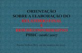 Porto Velho-RO, 20 de março de 2017. PARA...O Comitê Técnico-Científico do PIBIC/UNIR é composto por professores doutores das grandes áreas de Ciências da Vida e Saúde, Ciências