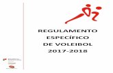 REGULAMENTO ESPECÍFICO DE VOLEIBOL 2017-2018desportoescolar.dge.mec.pt/sites/default/files/re_voleibol_17_18_0.pdf · Sempre que possível a bola oficial é a “Mikasa – MVA 200”.