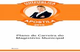 Plano de Carreira do Magistério Municipal - Unipúblicaunipublicabrasil.com.br/uploads/materiais/a4727ca10d5cf169578fc917... · - Controle biométrico de presença ... planejamento