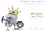 Materiais Dentários - portaldoaluno.bdodonto.com.br · Em Odontologia, é o ato de selecionar, manipular, inserir o material de moldagem em uma moldeira, posicioná-la na boca do