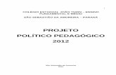 PROJETO POLÍTICO PEDAGÓGICO 2012 - SÃO SEBASTIÃO DA ... · Noite: Ensino Regular: 45 EJA - 97. 6 Total: ... política, cultural e ... V prover meios para recuperação dos alunos