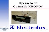 Operação do Comando KRONOS - service.electrolux.com · Sonorização Função e + (forno DESLIG) desligada Aquecimento rápido e + (forno DESLIG) DEMO Segurança para Função e
