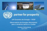 14º Encontro de Energia FIESP Observatório de Energias ...az545403.vo.msecnd.net/uploads/2013/08/Gustavo-Aishemberg... · Observatório de Energias Renováveis para a América Latina