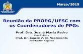 Reunião da PROPG/UFSC com os Coordenadores de PPGspropg.ufsc.br/files/2013/09/Reunião-de-Coordenadores-de-PPGs-Mar... · 048 Geografia Mestrado 2 Ciência da Informação ... Ecossistemas