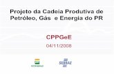 Projeto da Cadeia Produtiva de Petróleo, Gás e Energia do ... 2_Reuniao_Ordinaria... · PETROBRAS A Cadeia de Petróleo e Gás 1º Nível Forneciment o Direto Grandes empresas que