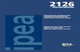 AVALIAÇÃO DA EFICIÊNCIA DOS CENTROS DE REFERÊNCIA DE ...repositorio.ipea.gov.br/bitstream/11058/5382/1/td_2126.pdf · tem por objetivo medir a eficiência relativa dos Cras, por