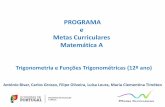 PROGRAMA e Metas Curriculares Matemática A · Trigonometria e Funções Trigonométricas Antes de se abordarem as demonstrações das fórmulas trigonométricas para o seno e o cosseno