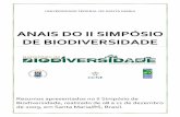 ANAIS DO II SIMPÓSIO DE BIODIVERSIDADE - Bem Vindo - …w3.ufsm.br/isbio/2013/images/Arquivos/Anais_IISBIO.pdf · Chironomidae e Oligocheata que são organismos tolerantes a grandes