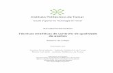 Técnicas analíticas de controlo de qualidade de azeites de... · composição química e ... 4.2.3 Método para determinação dos estigmastadienos em óleos vegetais ... 4.3.1