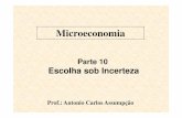 Parte 10 Escolha sob Incerteza - files.acjassumpcao77.webnode.comfiles.acjassumpcao77.webnode.com/200000074-b1f63b3eac/Parte 10.pdf · Microeconomia Prof.: Antonio Carlos Assumpção.