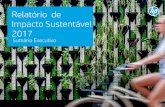 Relatório de Impacto Sustentável 2017 - hp.com · Tintas HP PageWide à base de água Embalagem impressa digitalmente para segurança dos alimentos Planeta. Relatório de Impacto