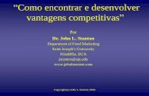 Dr. John L. Stanton - feiraapas.com.brfeiraapas.com.br/wp-content/uploads/2016/03/PDF-Palestra-John... · com a empresa de entregas CollectPlus. Alinhar com o preço da concorrência.