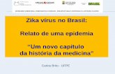 Zika vírus no Brasil: Relato de uma epidemia “Um novo ... · Conjunt ivit e 32 36,8 135 80,8 0 0 167 Tabela 3 ... Ao longo dos anos, ... L ipsitz R , Garges S , A urigemma R ,