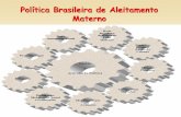 Política Brasileira de Aleitamento Materno · acesso de recem-nascidos ao leite humano com qualidade certificada, ... Política Nacional de Saúde para Atenção Humanizada ao Recém-Nascido