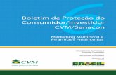 Consumidor/Investidor Boletim de Proteção do CVM/Senacon6 · presas que realizam venda direta de produtos e serviços à população, utilizando ... tais como cosméticos, utensílios