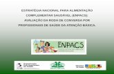 Estratégia Nacional de Promoção da Alimentação ... · • Apresentação da ENPACS ... • Monitoramento das ações por meio do SISVAN