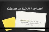 Oficina do SISAN Regional - consea.pr.gov.br · SISAN em seus municípios e definir ações/responsáveis para fazer avançar o processo em suas regionais. O consenso será registrado