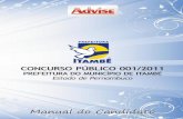 PREFEITURA DO MUNICÍPIO DE ITAMBÉ · para o Concurso Público nº 001/2011, para provimento dos cargos públicos de Advogado, Agente Administrativo, Agente Sanitário, Assistente