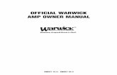 OFFICIAL WARWICK AMP OWNER MANUALold.warwick.de/media/manuals/Sweets/WWSweet_POR.pdf · INPUT jack para a ligação de uma guitarra baixo. ... Ligue a entrada dos efeitos do aparelho