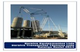 Saraiva Equipamentos Ltda Saraiva Transportes Técnicos ... · movimentação vertical de cargas, Plano de Transporte de Cargas para ... Diretor Financeiro; Içamento e Transporte