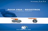 ÁGUA FRIA - REGISTROS - terramolhada.com · diversas áreas de instalações de água fria, como: - Barriletes das instalações prediais, em tubulações de alimentações