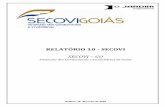 SECOVI GO · Goiânia, 28 de junho de 2016 RELATÓRIO 10 - SECOVI SECOVI – GO Sindicato dos Condomínios e Imobiliárias de Goiás