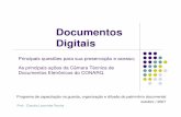 Documentos Digitais - Página inicialconarq.arquivonacional.gov.br/images/ctde/apresentacoes... · 2017-09-22 · documento de arquivo, ... Arquivo 1. Conjunto de documentos produzidos