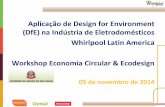 Aplicação de Design for Environment (DfE) na Indústria ...arquivos.ambiente.sp.gov.br/portalnovomedia/2014/11/Vanderlei... · A Brastemp ganhou inúmeras vezes o prêmio ... louça