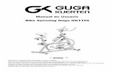 Manual do Usuário Bike Spinning Guga GK1100conteudoproduto.magazineluiza.com.br/manual/08/087662300/Bike... · Não use roupas folgadas para evitar prende-las quando estiver se exercitando.