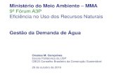 9º Fórum A3P Eficiência no Uso dos Recursos Naturaishotsite.mma.gov.br/.../2014/04/Orestes-Marracini-Gestão-da-Água.pdf · Programa de Uso Racional da Água da USP PURA USP 1997.