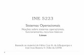Sistemas Operacionais - inf.ufsc.bralexandre.goncalves.silva/courses/15s1/... · Introdução - Kernel • Núcleo do Sistema (kernel) o Base para todas as distribuições o Serve