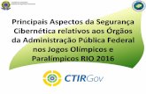 Principais Aspectos da Segurança Cibernética relativos aos ... · Cibernética relativos aos Órgãos da Administração Pública Federal nos Jogos Olímpicos e Paralímpicos RIO