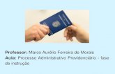 Professor: Marco Aurélio Ferreira de Morais · AEXT-VI – Acerto de vínculo extemporâneo indeferido PVIN-IRREG - Pendência de Vínculo Irregular . ILEI123 - Indica que a contribuição