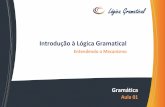 Introdução à Lógica Gramaticalportuguescomedborges.yolasite.com/resources/Gramática - Aula 01.pdf · (Pronomes Substantivos), ora funcionam como Adjetivos (Pronomes Adjetivos).