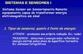 SISTEMAS E SENSORES I - uefs.br · SISTEMAS E SENSORES II a) Sensores não imageadores: não fornecem imagem da superfície observada (Radiômetro de banda e Espectrorradiômetro).