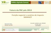 Futuro da PAC pós 2013 - gpp.pt · sustentabilidade de todo o território nacional. Desenvolver a produção agrícola e florestal ... Investimentos produtivos focados na exploração/empresa