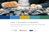 FAQ | Questões Frequentes · Resposta: O Balcão 2020 constitui o ponto de acesso aos Programas Operacionais financiados pelos FEEI (Fundos Europeus Estruturais e de Investimento)