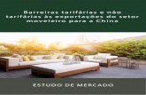 Barreiras tarifárias e não tarifárias às exportações do ... · O Brasil está em 44º entre os 108 países que exportam mobiliário para a China, ... elétricos, contendo animais