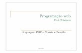 Programação web - pucsp.brjarakaki/ProgWeb/pweb-php-03-cookie-sessao.pdf · Programação web Prof. Wladimir Linguagem PHP – Cookie e Sessão. @wre2008 2 Sumário Header; Cookie;