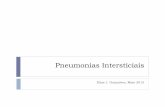 Doenças pulmonares Parenquimatosa difusa · Conclusão Pirfenidone - Demonstrou nestes estudos (Trials - 004 e 006); ... Pneumonia em organização Padrão Dano Alveolar Difuso Padrão