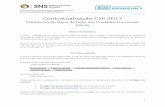 2017-04-26 Contratualização CSP 2017 - sns.gov.pt · Plataforma do Plano de Ação das Unidades Funcionais ... Nesta área será contratualizada a atividade colaborativa da UF na